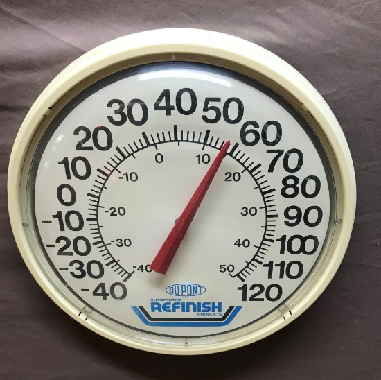Dupont Round Thermometer 12" Dia.