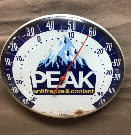 Peak Antifreeze Round Thermometer 10" Dia.