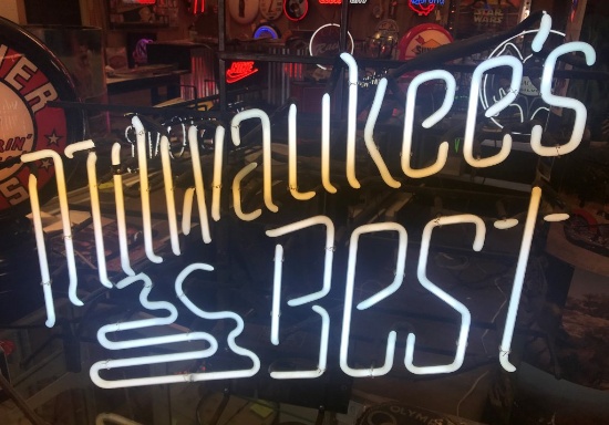 Milwaukee's Best Beer Neon    24" tall x 26" wide