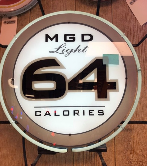 MGD Light Beer 64 Calories Neon  18" dia