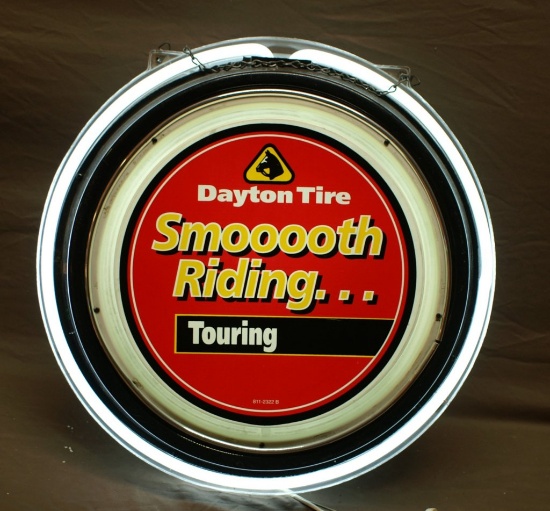Dayton Tires Double Sided lighted sign