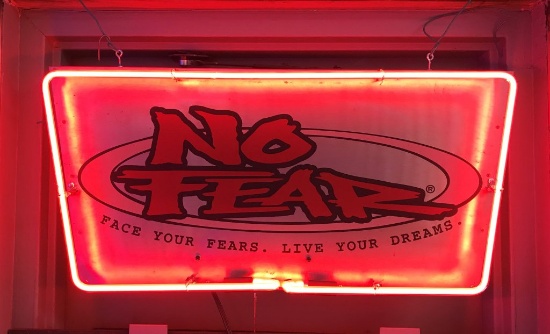 No Fear Neon  15" tall x 31.5 " wide