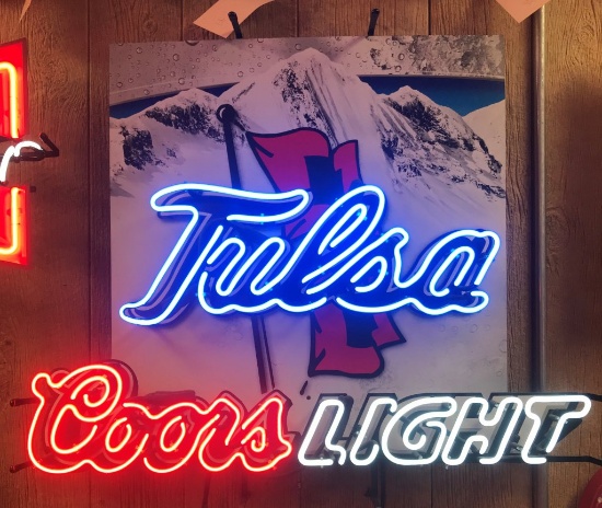 Tulsa Coors Light Neon Sign