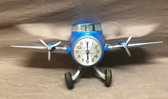 Sessions Airplane Clock    21" Wingspan