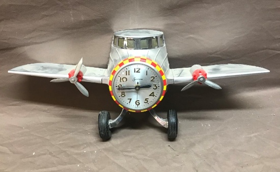 Sessions Airplane Clock    21" wingspan