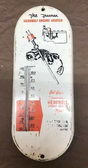 Freeman Headbolt Engine Heater Thermometer 6"x15"