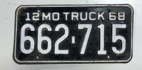 1968 MO Truck Tag 6"x12"