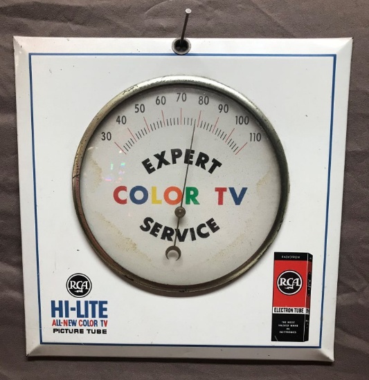 RCA Color TV Thermometer 9"x9"