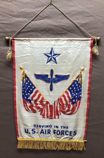 US Airforce Silk Hanging Banner 11-3/4"x18"