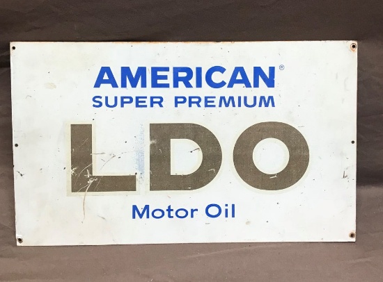American Super Premium Oil Metal Sign 17-1/2"x10"