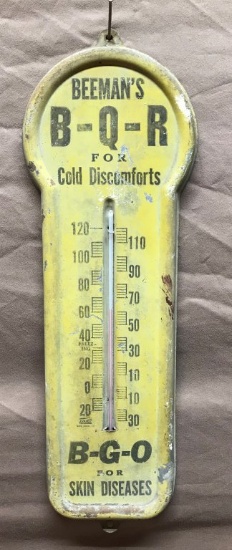 Beeman's  Thermometer 4"x13-1/2"