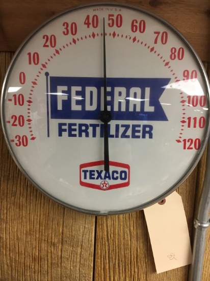 Federal Fertilizer Thermometer 12" dia