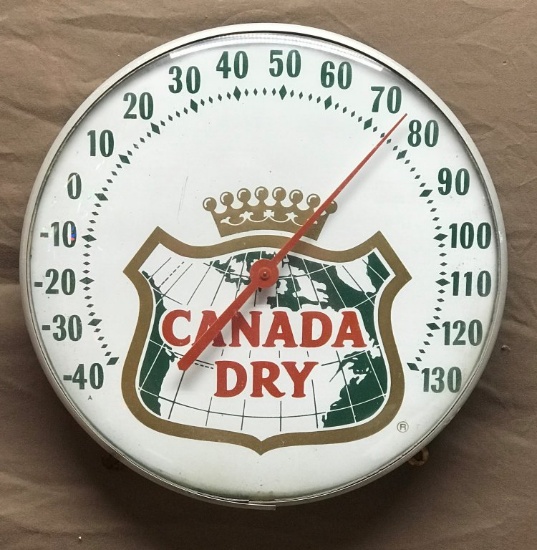 Canada Dry Round Thermometer 12" Dia.