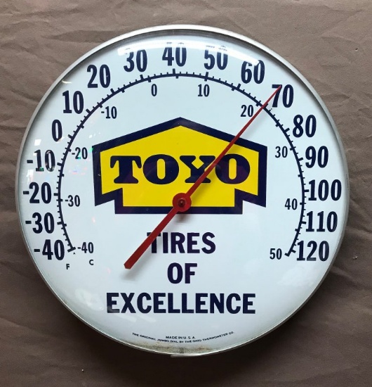 Toyo Tires Round Thermometer 12" Dia.