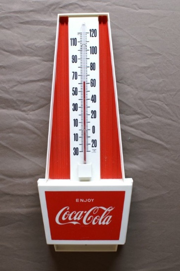 Coca-Cola Plastic Thermometer 7"x18"