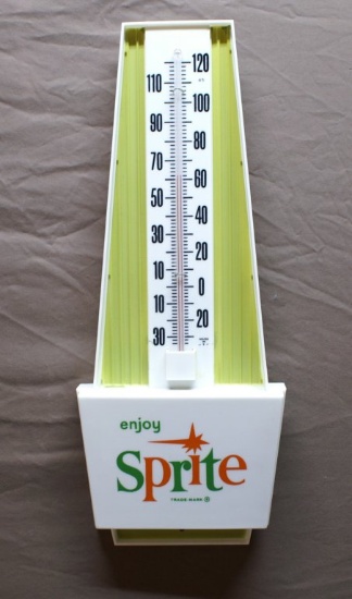 Sprite Plastic Thermometer 7"x18"