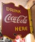 Coca-Cola Wall Mount Drink DSP sign, repaired