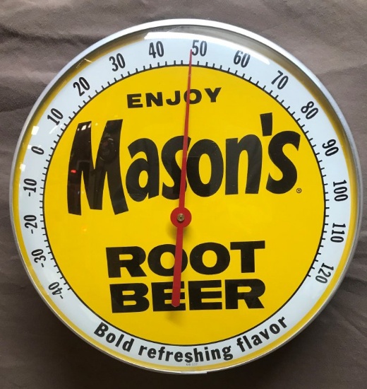 Mason's Rootbeer Round Thermometer 12" Dia.