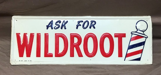 WildRoot Metal Embossed Sign 9-3/4"x 27-3/4"