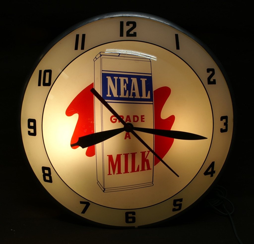 Neal Grade A Milk original Double Bubble Clock
