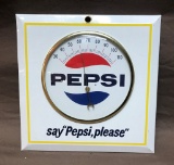 Pepsi Square Tin Thermometer 9