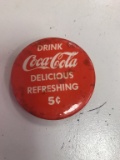 Drink Coca-Cola  5 cents      round button