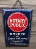 Notary Public Sign  1950's