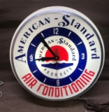 American Standard Air Conditioning Lighted  Clock