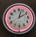 Sterling & Noble Neon Round Clock 11