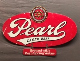 Pearl Lager Beer Cardboard Sign 21