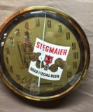 Stegmaier Gold Metal Beer Round Thermometer 9