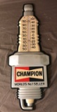 Champion Spark Plug Plastic Embossed Thermometer