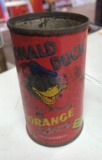 1930's Donald Duck Orange Juice can