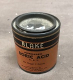 Blake Boric Acid can     2.125