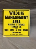 Wildlife Management area tin sign