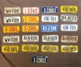Miniature License Plates Various states x21