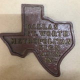 Dallas Ft. Worth Sign Assoc        Cast Plaque