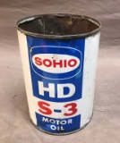 SOHIO HD S-3 Motor Oil Can