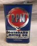 RPM outboard Motor Oil      Rectangle Can