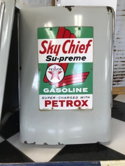 Gas Pump Door w/ Texaco Sky Chief Plate; 1963