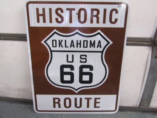 Oklahoma Historic Rt 66 SS sign 24X30