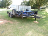 GR 18’ bumper pull, tandem axle utility trailer