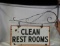 Clean Restrooms DSP hanging sign, 24