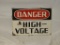 Danger High Voltage SSP 20