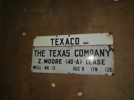 The Texas Company SSP lease sign