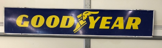 Goodyear sign, DS, 66"x12"