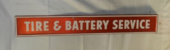 Tire & Battery Service, SSA, 65"X9"