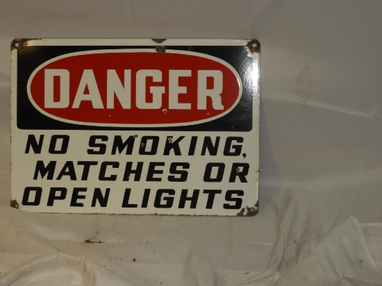 Danger No Smoking or Matches, SSP, 20"X14"