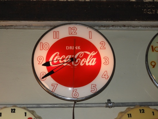 Drink Coca-Cola clock, 15"