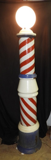 Koch's barber pole, all porcelain, 13"X79"